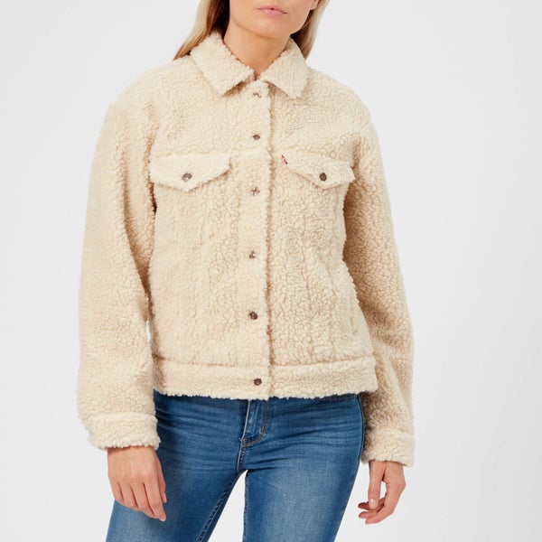 Levi's Women's All Over Sherpa Trucker Jacket - Cloud Cream