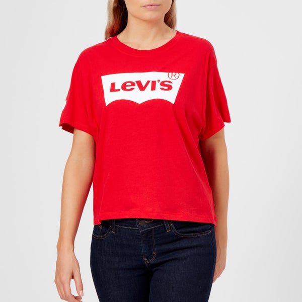 Levi's Women's Graphic T-Shirt - Sporty Housemark Chinese Red