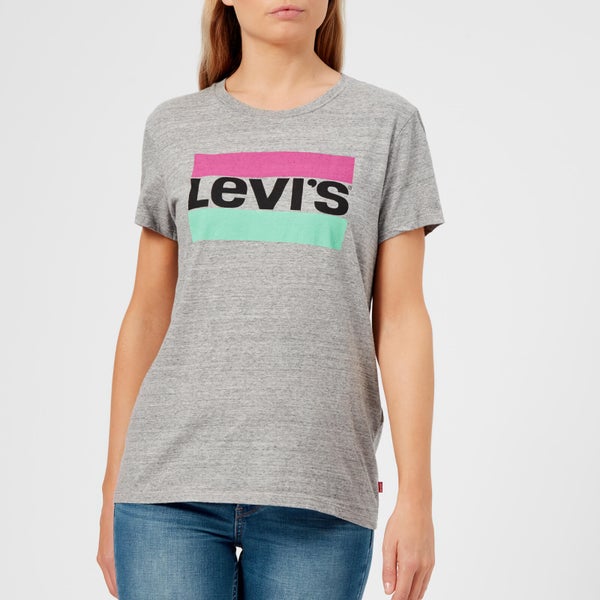Levi's Women's The Perfect T-Shirt - Pastel Logo Smokestack Heather