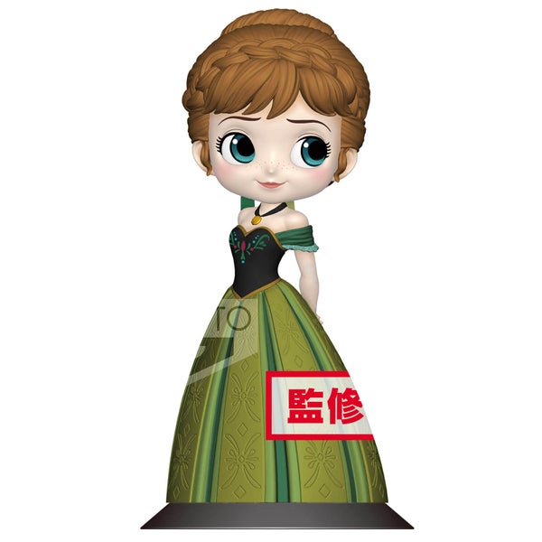 Banpresto Q Posket Disney Frozen Anna Coronation Style Figure 14cm (Normal Colour Version)