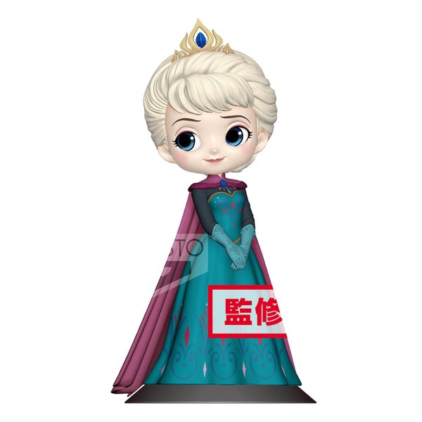 Figurine La Reine des neiges Elsa Reine 14 cm (Version Pastel ) Disney - Banpresto Q Posket