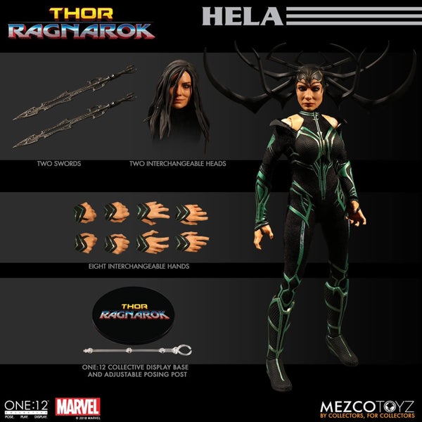Mezco figurine collective Thor : Ragnarok Hela à l'échelle 1:12