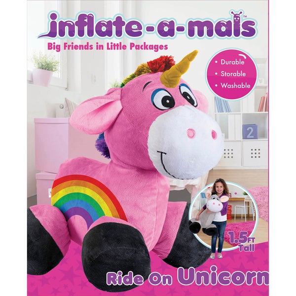 Inflate-A-Mals - 1.5ft Ride-On Unicorn