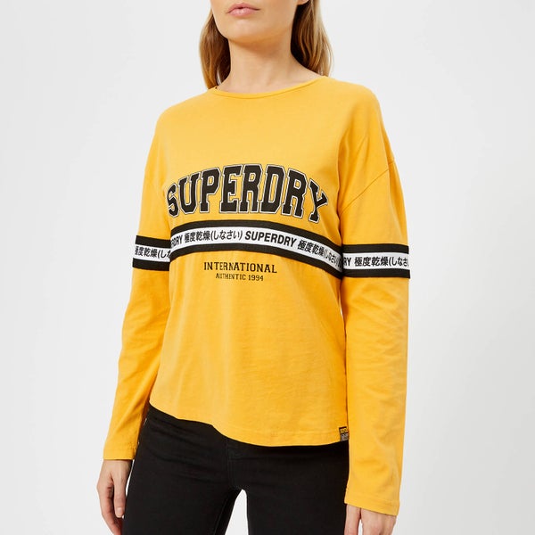 Superdry Women's Tape Graphic Top - Sporty Ochre