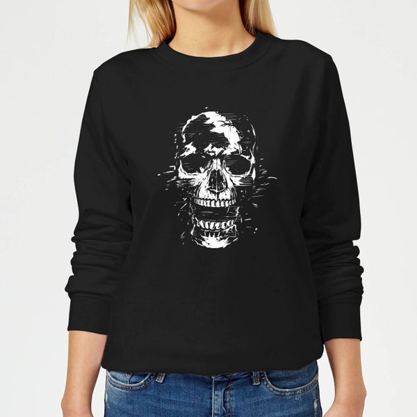 Skull Women's Sweatshirt - Black