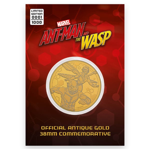 Marvels Ant-Man en Wasp limited edition verzamelmunt: antiek goud - Zavvi Exclusive (1000 stuks)