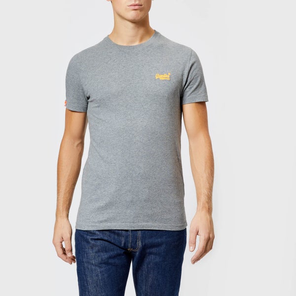 Superdry Men's Orange Label Small Logo T-Shirt - Hyper Nep Grey