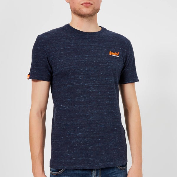 Superdry Men's Orange Label Small Logo T-Shirt - Montana Blue Space Dye