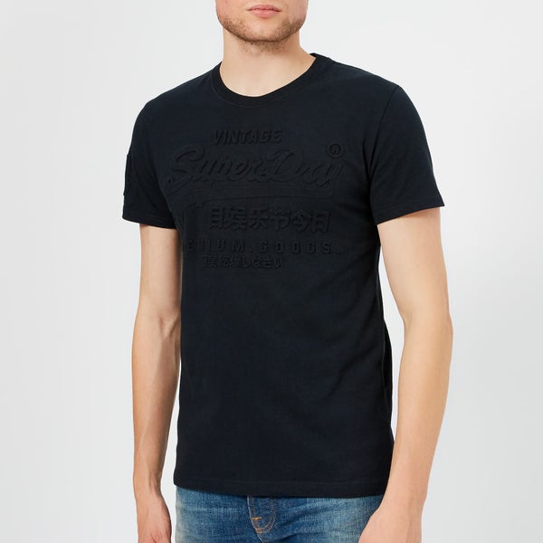 Superdry Men's Premium Goods Embossed T-Shirt - Eclipse Navy