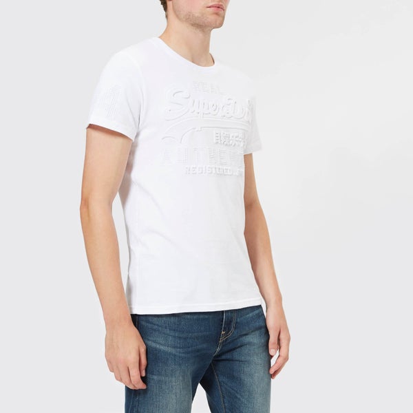 Superdry Men's Vintage Authentic Embossed T-Shirt - Optic
