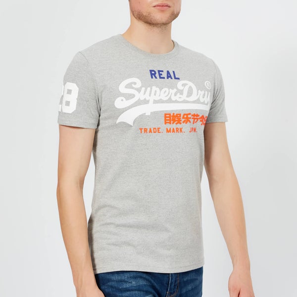 Superdry Men's Vintage Logo Tri T-Shirt - Montana Grey Grit
