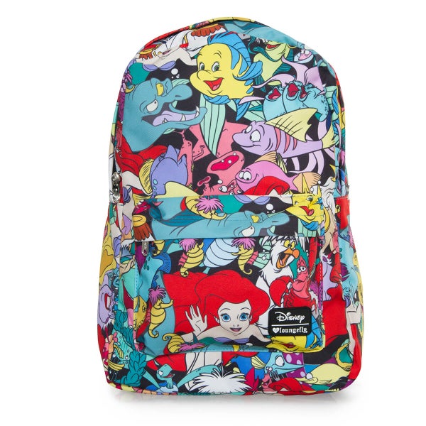 Loungefly Disney The Little Mermaid Ariel Characters AOP Backpack