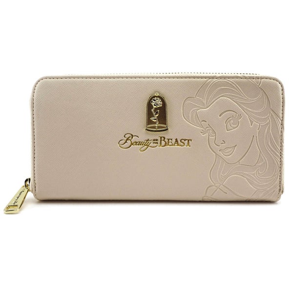 Loungefly Disney Beauty and the Beast Belle Embossed Charm Wallet