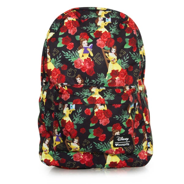 Loungefly Disney Beauty and the Beast Belle Roses AOP Backpack