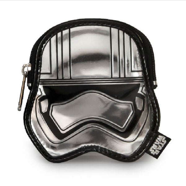 Loungefly Star Wars Captain Phasma Silver Metallic Embossed Coin Bag