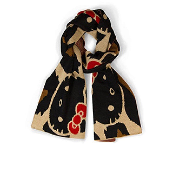 Loungefly Sanrio Hello Kitty Brown Leopard Scarf