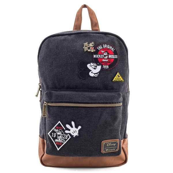 Loungefly Disney Mickey Mouse Patches Denim Rugzak