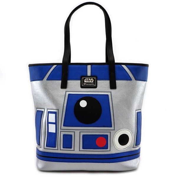 Loungefly Star Wars R2-D2 and BB-8 2 Sided Big Face Tote Bag