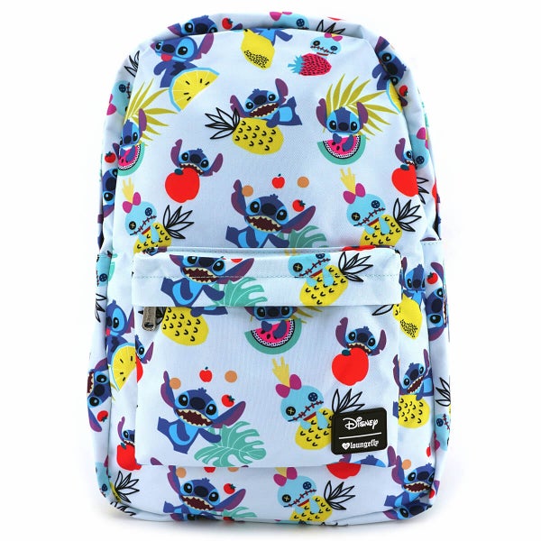 Loungefly Disney Stitch Scrump Fruit AOP Backpack