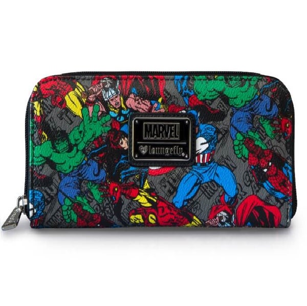 Loungefly Marvel Character AOP Wallet