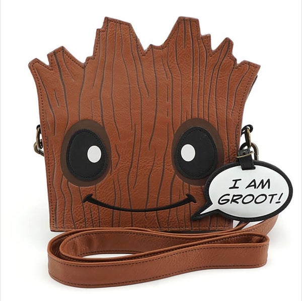 Loungefly Marvel Guardians of the Galaxy Groot Die Cut Cross Body Bag