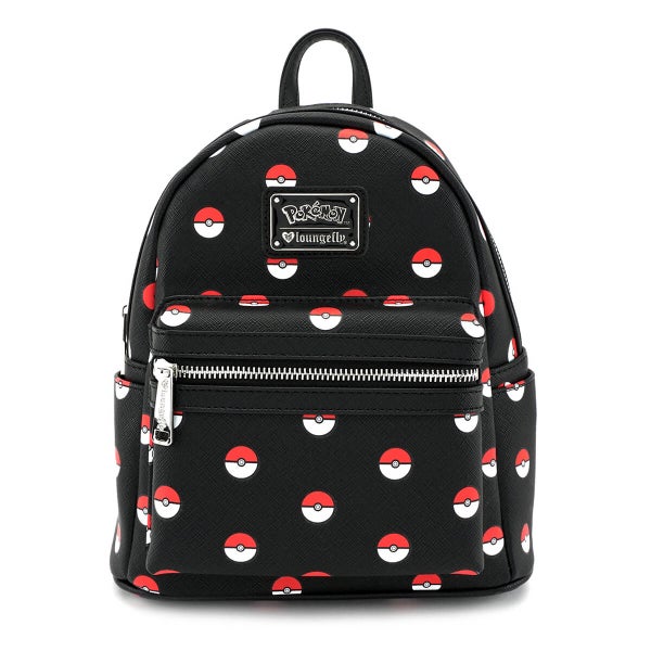 Loungefly Pokémon Pokéball Black Mini Fashion Backpack