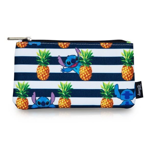 Loungefly Disney Stitch Stripes Pineapple AOP Pencil Case