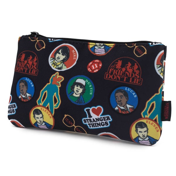 Loungefly Stranger Things Sticker Print Pencil Case