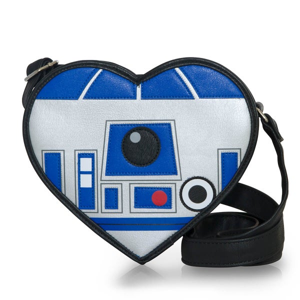 Loungefly Star Wars R2-D2 Heart Shaped Diecut Cross Body Bag