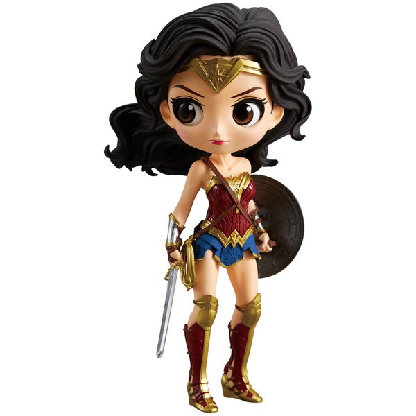 Banpresto Q Posket DC Comics Justice League Wonder Woman Figure 14cm (Normal Colour Version)