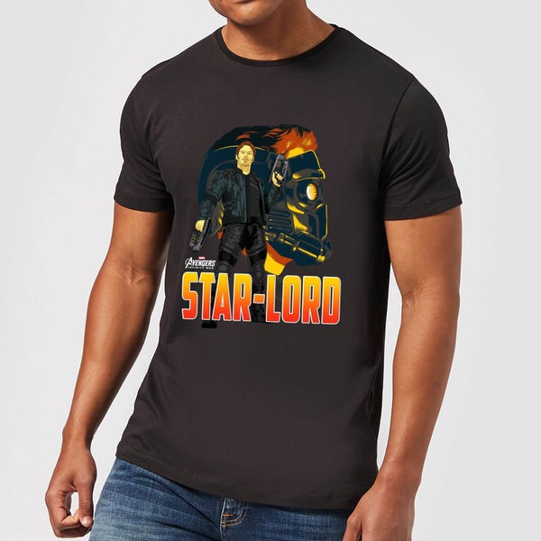 T-Shirt Homme Star-Lord Avengers - Noir