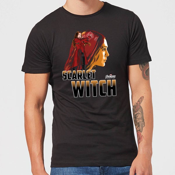 T-Shirt Homme Scarlet Witch - Sorcière rouge Avengers - Noir