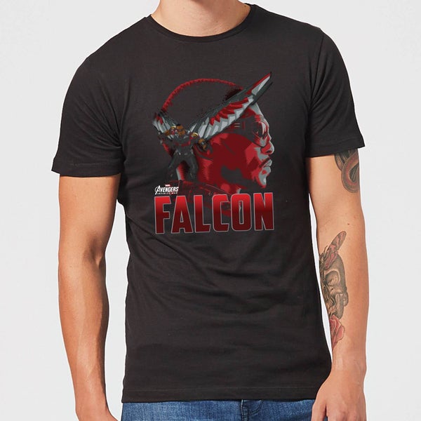 Avengers Falcon Men's T-Shirt - Black