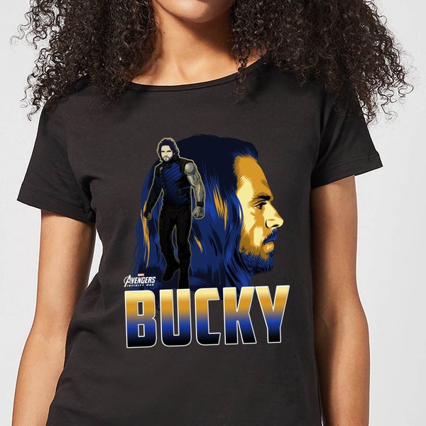 Avengers Bucky Dames T-shirt - Zwart