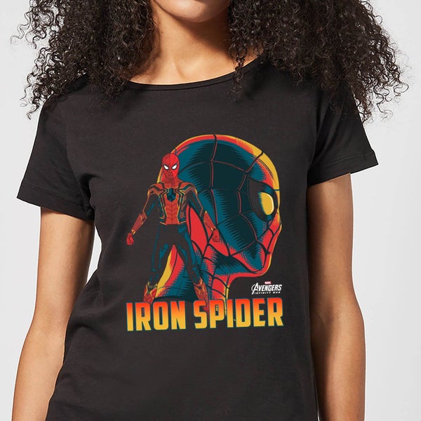 T-Shirt Femme Iron Spider Avengers - Noir