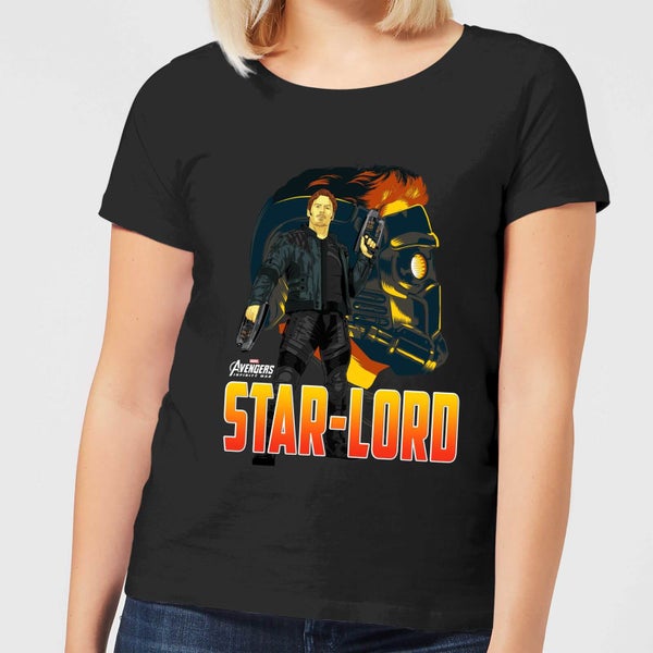 Avengers Star-Lord Dames T-shirt - Zwart