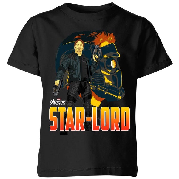 T-Shirt Enfant Star-Lord Avengers - Noir
