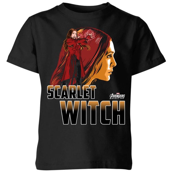 T-Shirt Enfant Scarlet Witch - Sorcière rouge Avengers - Noir
