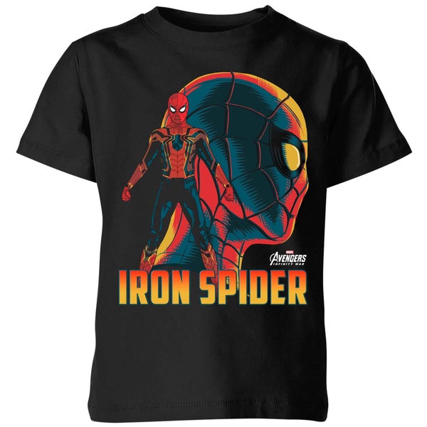 T-Shirt Enfant Iron Spider Avengers - Noir