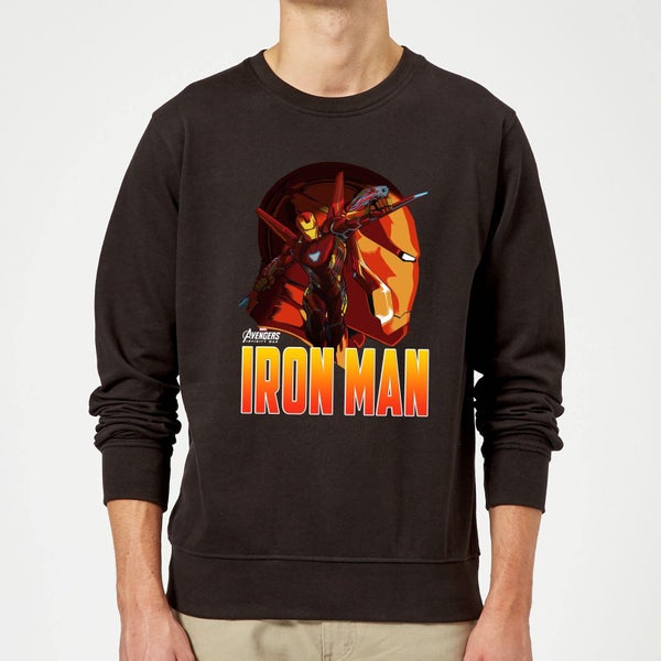 Sweat Homme Iron Man Avengers - Noir