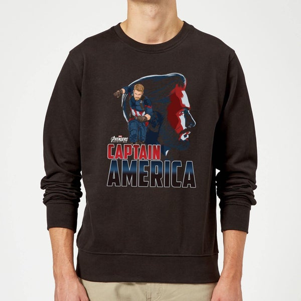 Avengers Captain America Pullover - Schwarz