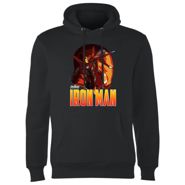 Sweat à Capuche Homme Iron Man Avengers - Noir