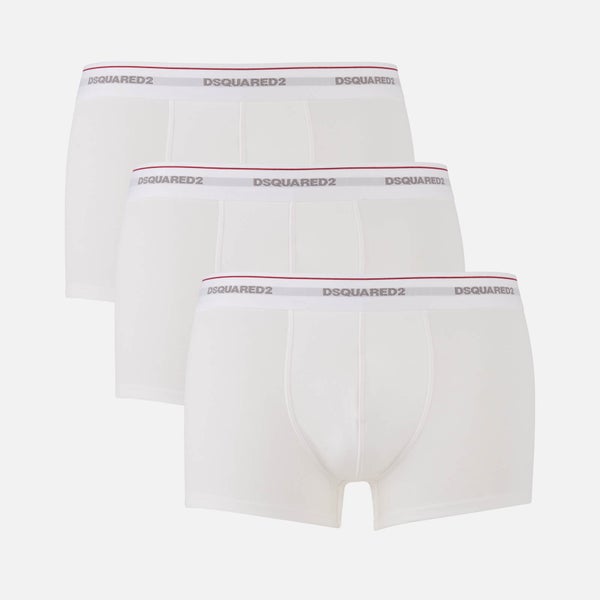 Dsquared2 Men's Triple Pack Trunk Boxer Shorts - White