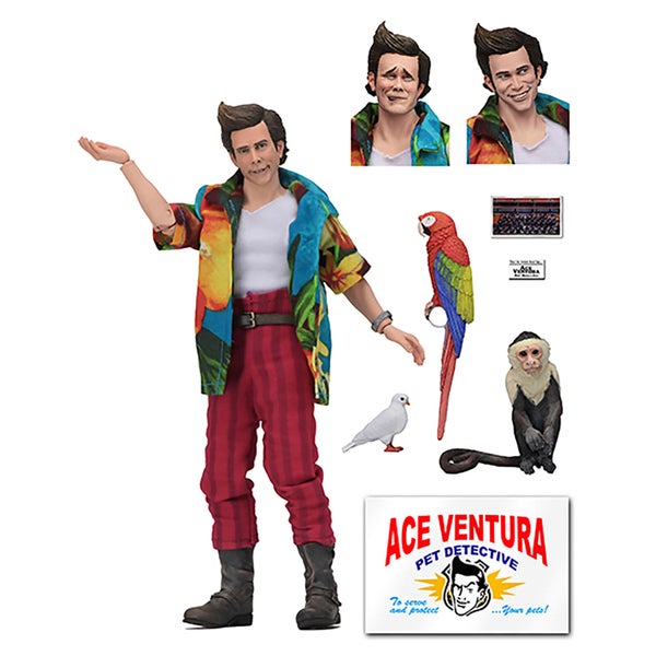 NECA Ace Ventura: Pet Detective Ace Ventura 8 Inch Clothed Action Figure