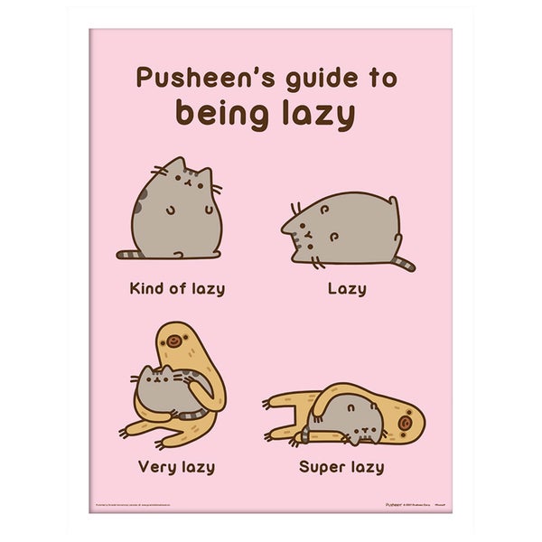 Pusheen (Guide to Being Lazy) Framed 30 x 40cm Print