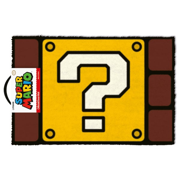 Super Mario (Question Mark Block) Doormat