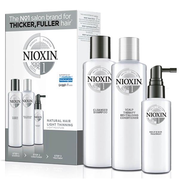 NIOXIN 3-part System Trial Kit 1 for Natural Hair with Light Thinning