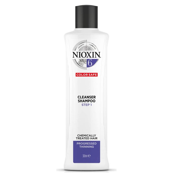 NIOXIN 3-part System 6 Cleanser Shampoo for Chemically Treated Hair with Progressed Thinning 300ml