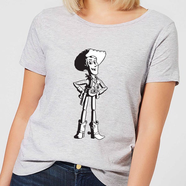 T-Shirt Femme Sheriff Woody Toy Story - Gris