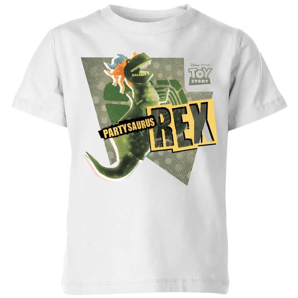 Toy Story Partysaurus Rex Kids' T-Shirt - White